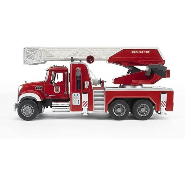 Bruder Camión de bomberos de granito Mack 02821 con bomba_6