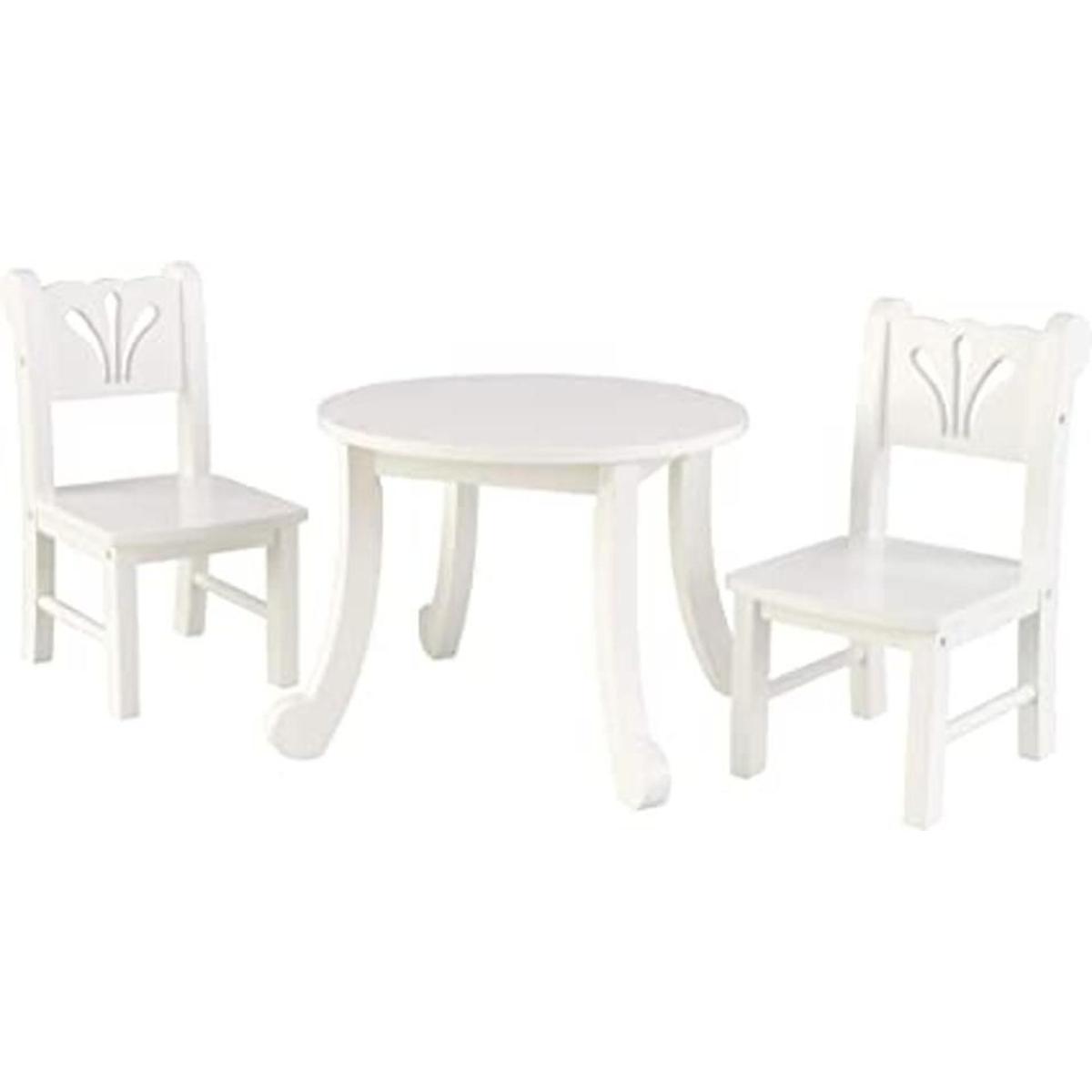 Set de mesa y silla KidKraft little Doll Blanco