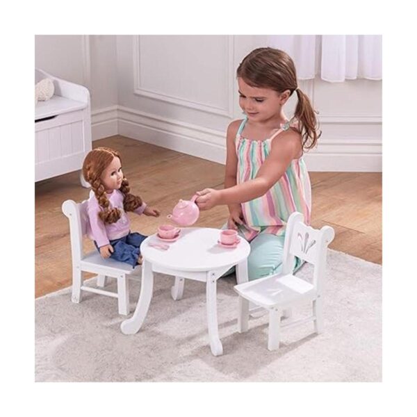 Set de mesa y silla KidKraft little Doll Blanco_2