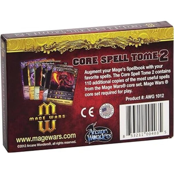 Mage Wars Core hechizo Tomé 2 juego_2