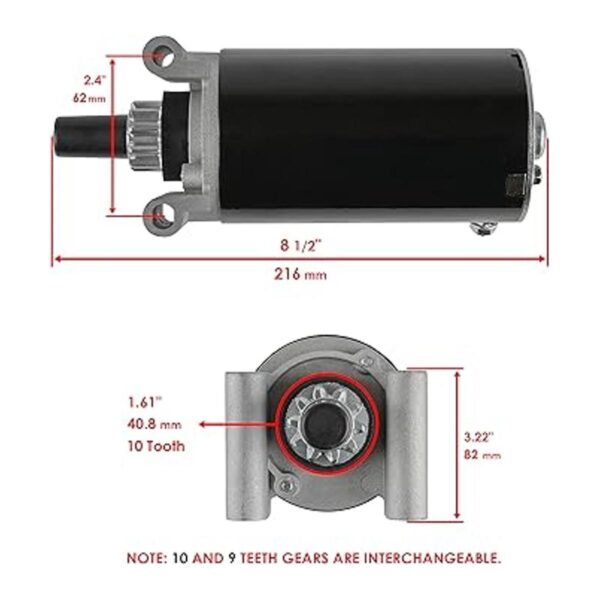 Caltric Motor de arranque para Kohler Courage Twin SV730_3