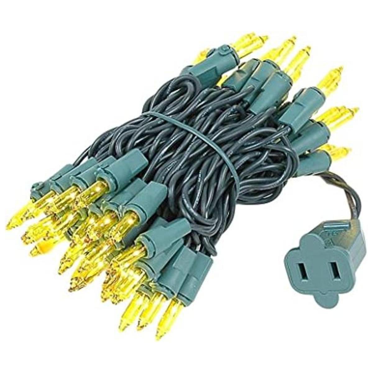 Novelty Lights Juego de 50 luces de Navidad amarillo