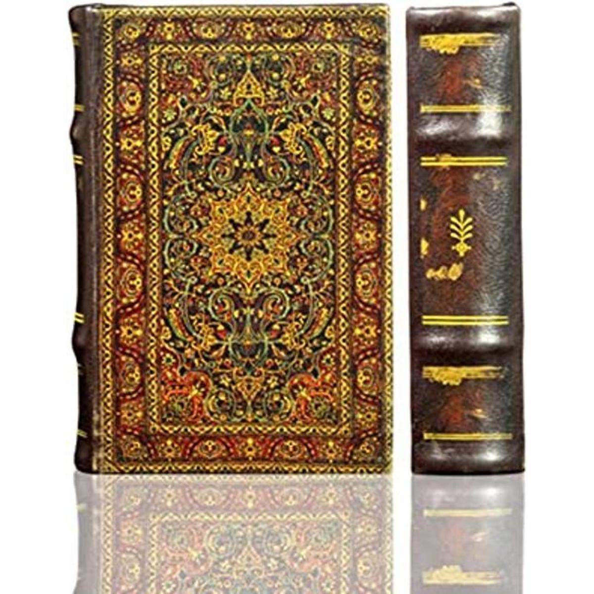 Caja de libro de estilo persa decorativa secreta caja de