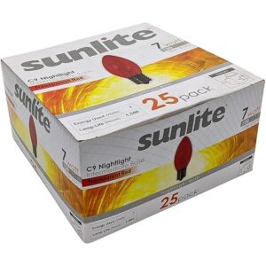 Sunlite 7C9CL incandescente de 7 vatios base intermedia_1