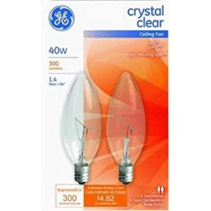 Ge Bombillas de ventilador de techo con punta roma de 40_1