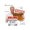 SmartSign letrero de aluminio leyenda Warning Guard_4