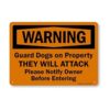 SmartSign letrero de aluminio leyenda Warning Guard_1