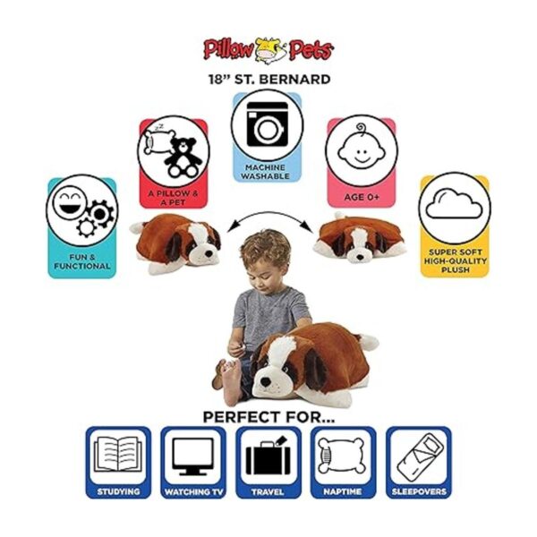 Pillow Pets Originals St. Bernard 18 Stuffed Animal Plush_2
