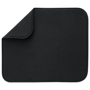 Envision Home Plato de microfibra secado mat Tela Negro L_1