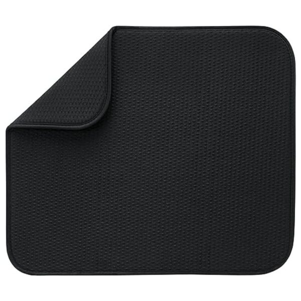 Envision Home Plato de microfibra secado mat Tela Negro L_1