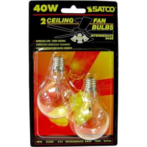 Satco S2744 Bombilla 120 V base intermedia 40 W A15_1