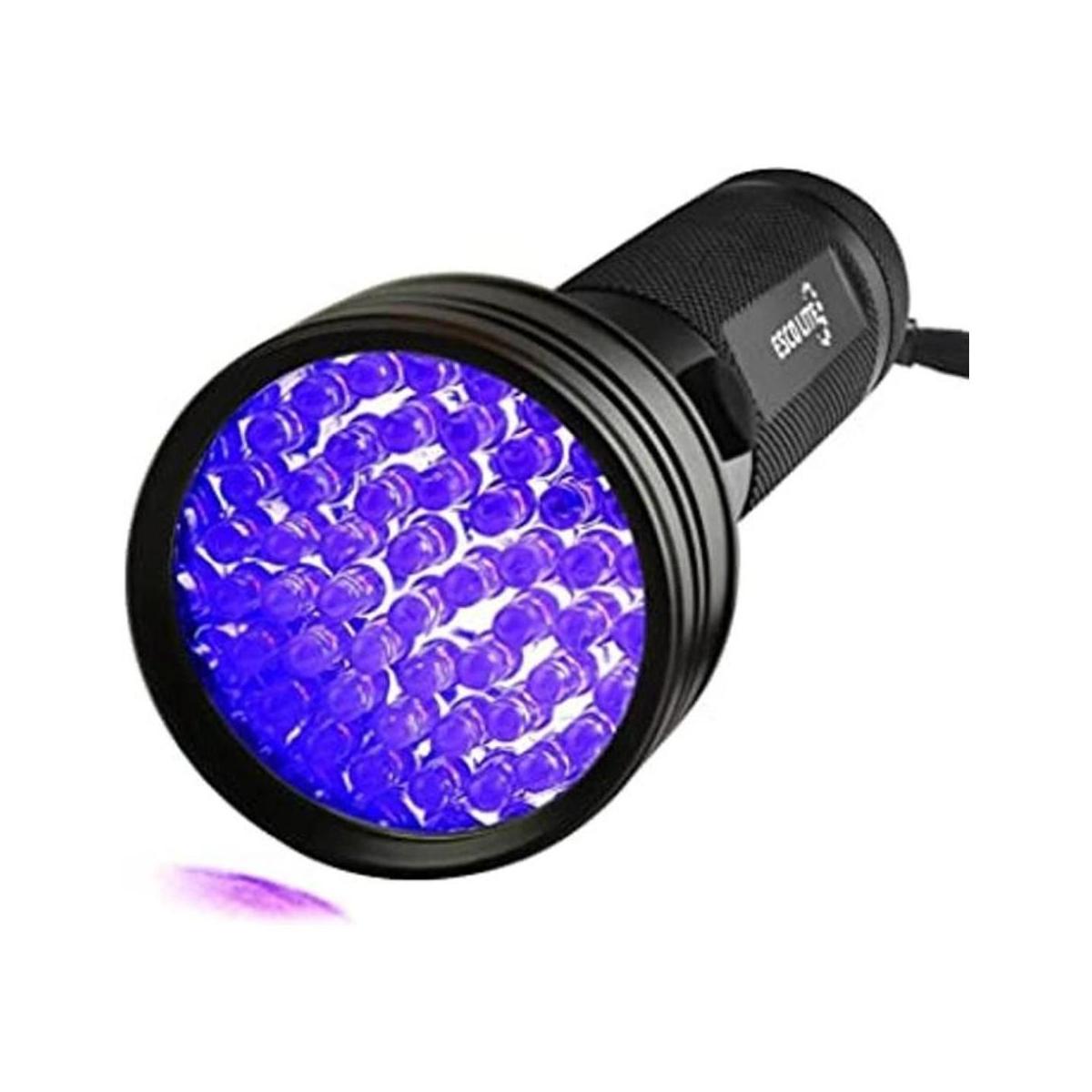 Escolite Linterna UV de luz negra 51 LED de 395 nM