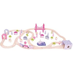 Bigjigs Rail juego de trenes de hadas de madera 75 piezas_1