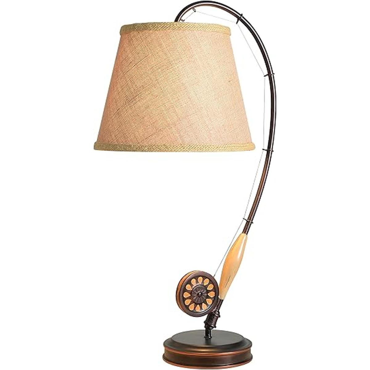 Kenroy Home 32193ORB Lámpara de mesa con barra de mosca