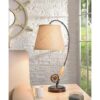 Kenroy Home 32193ORB Lámpara de mesa con barra de mosca_2