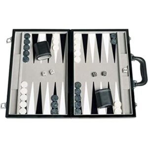 Middleton Games Travel Backgammon Juego de juego de piel_1