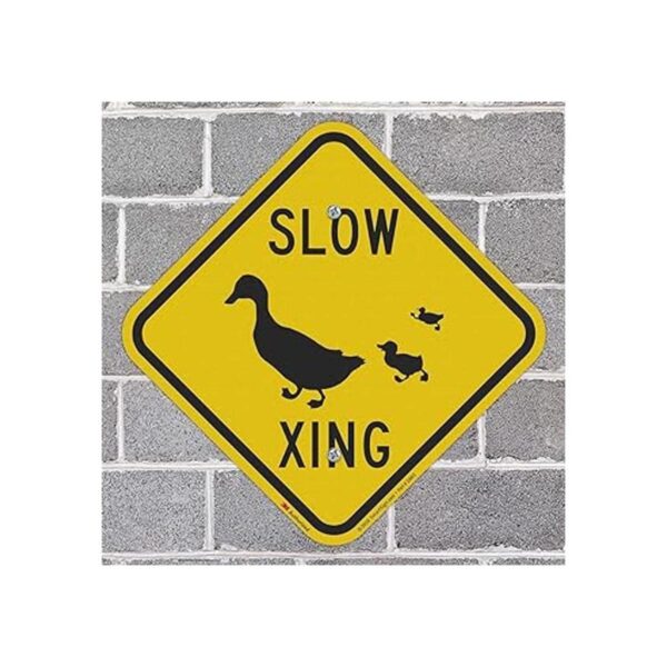 SmartSign Señal de cruce Slow Duck Xing 12 x 12 3M_4