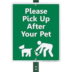 SmartSign Letrero LawnBoss Please Pick Up After Your_1