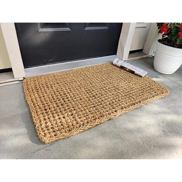 Kempf Dragon Coco Coir tapete de entrada rectangular Beige