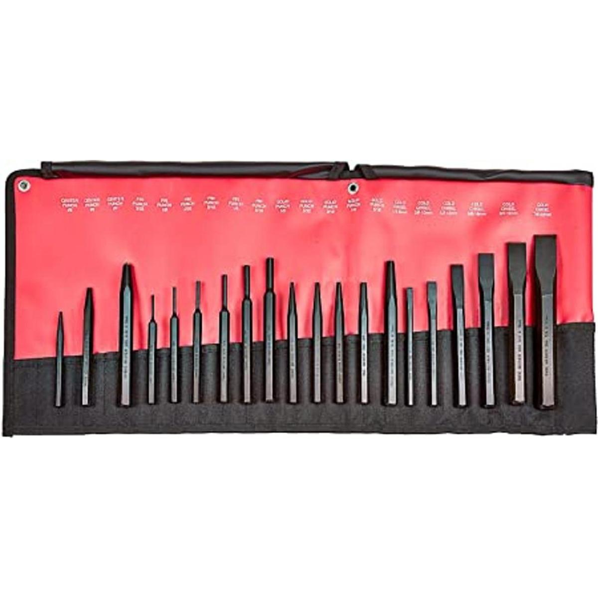Mayhew 61020 Juego de punzones y cinceles 20 piezas
