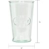 Amici Home Vaso de jugo verde reciclado italiano 11oz