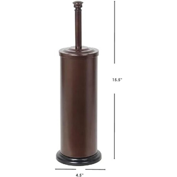 Home Basics Escobilla para baño con depósito Metal