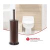 Home Basics Escobilla para baño con depósito Metal