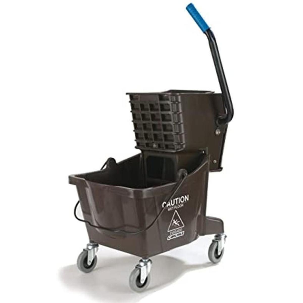 Carlisle Commercial Cubeta para limpiador con escurridor