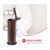 Home Basics Escobilla para baño con depósito Metal