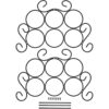Southern Homewares Estante para vino de 7 botellas con_3