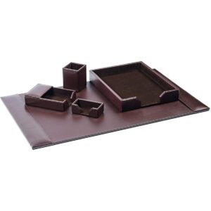 Dacasso Juego de almohadillas de escritorio de piel de