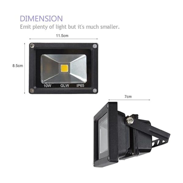 GLW 10w 12v Ac or Dc Warm White Led Flood Light_3
