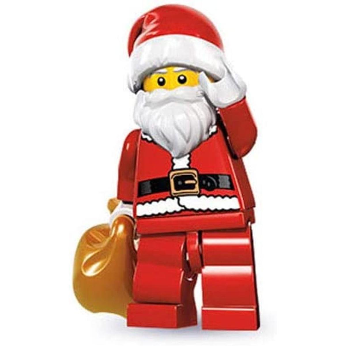 Lego Serie 8 Minifigura coleccionable Papá Noel con saco