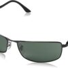 RayBan 0rb3498 rectangular anteojos de sol negro_1