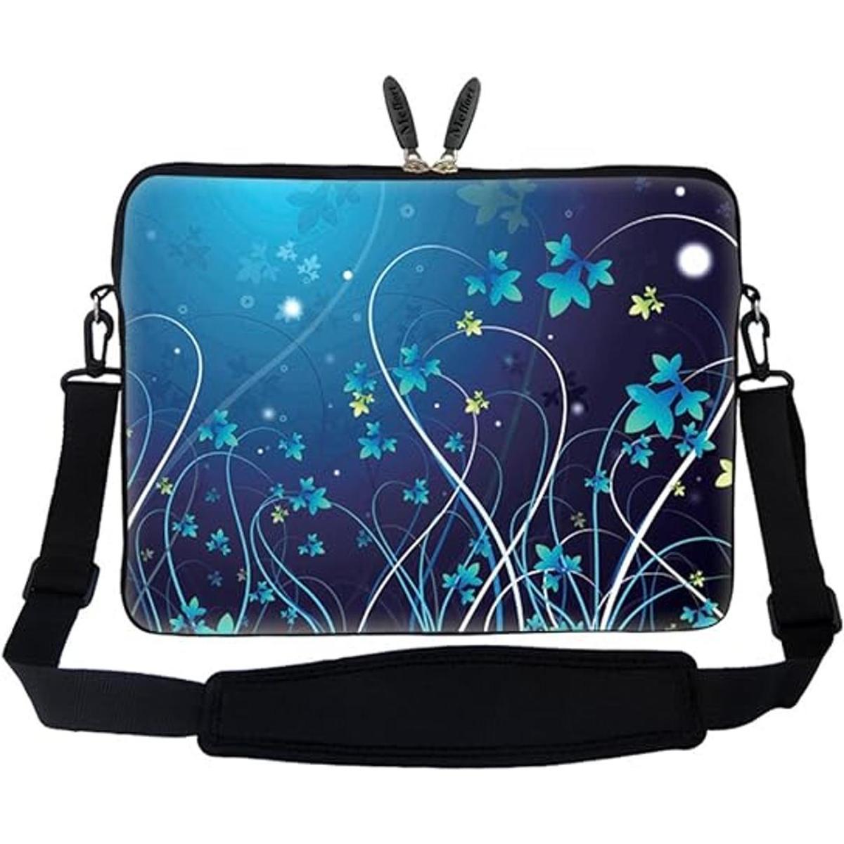 Funda de neopreno para portátil con asa oculta y correa de