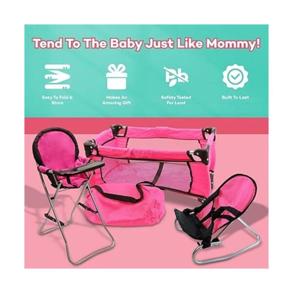 Mommy Me estuche de juego muñeca 3 en 1 paquete de_6