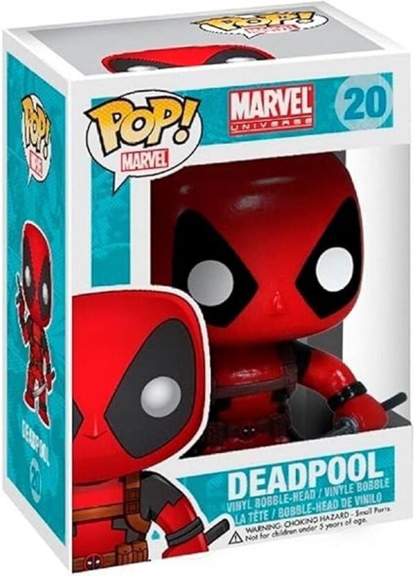 Figura de vinilo Pop Marvel Deadpool con cabeza de resorte_3