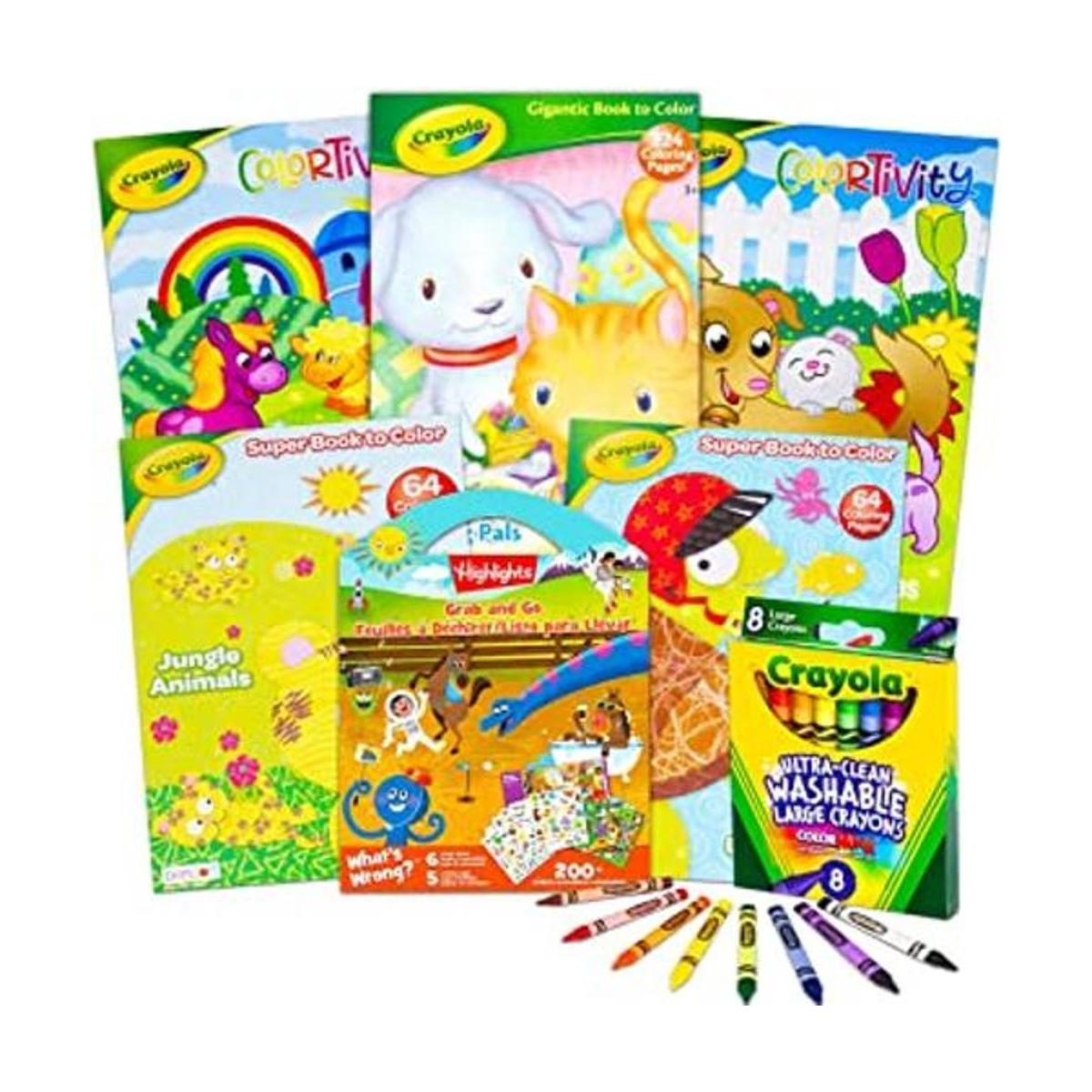 Crayola Libros para colorear para niños pequeños paquete