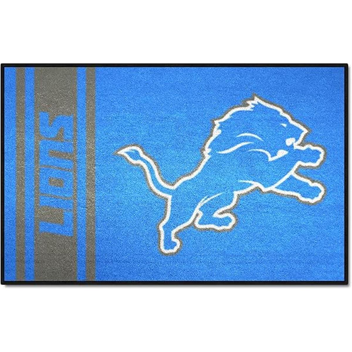 FANMATS NFL Detroit Lions Alfombra de nailon para iniciar