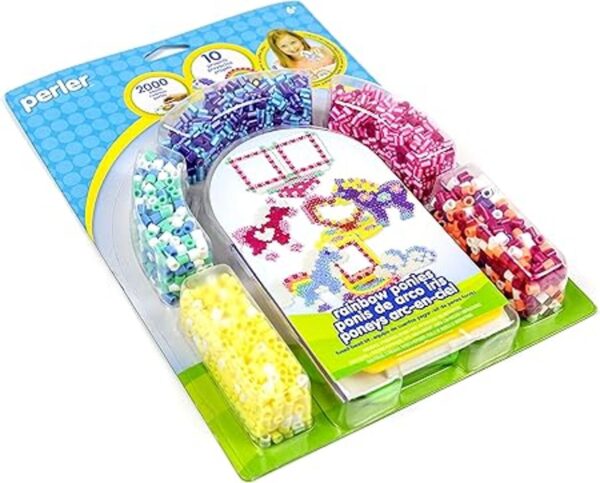 Perler Kit de cuentas fusionadas de poni arcoíris para_2