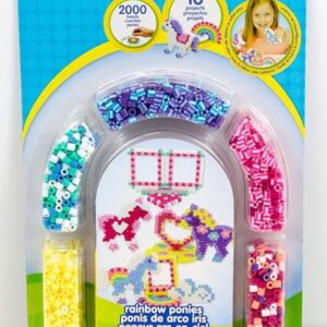 Perler Kit de cuentas fusionadas de poni arcoíris para_1