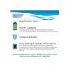 HQRP Batería de 6 voltios compatible con 4LR44 A544_5