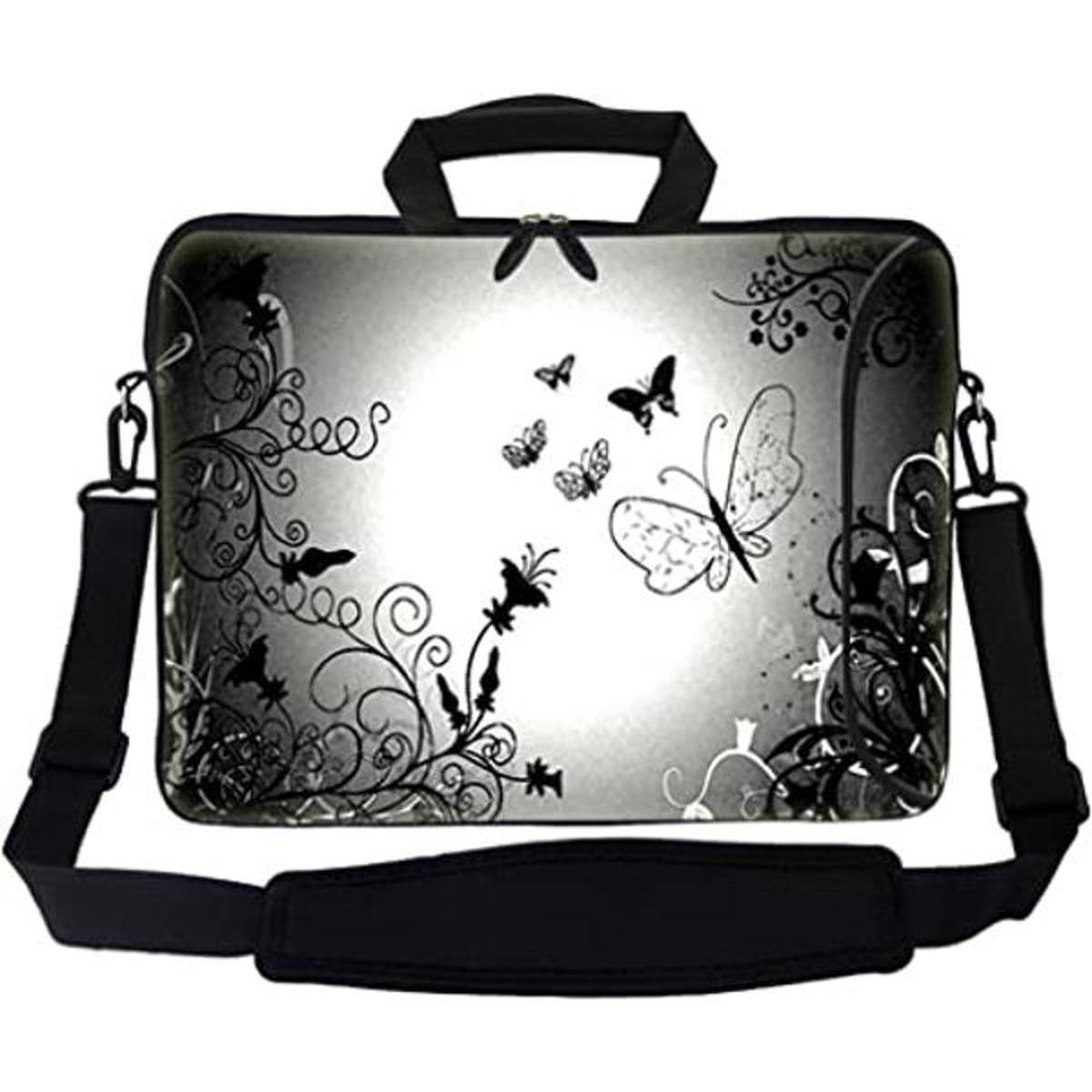 Meffort Inc 17.3 Inch Neoprene Laptop Bag with Extra Side