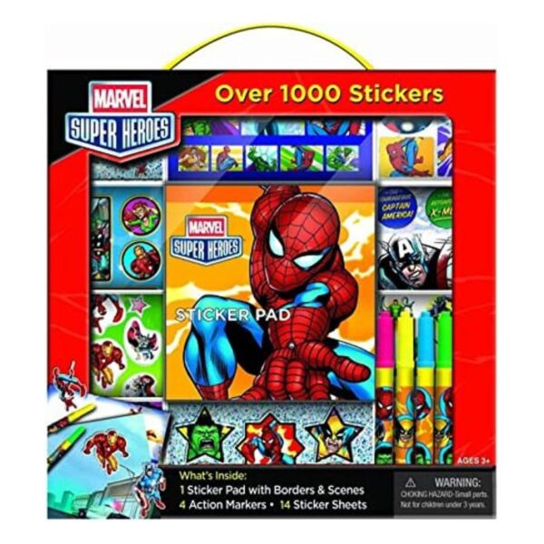 Bendon Marvel Super Heroes Caja de adhesivos con asa_1