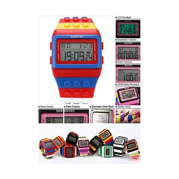 SHHORS Reloj de pulsera para hombre con luz de fondo LED