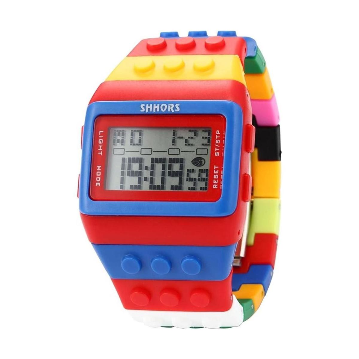SHHORS Reloj de pulsera para hombre con luz de fondo LED