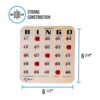Regal Games Cartas de bingo de grano de madera color_5