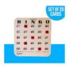 Regal Games Cartas de bingo de grano de madera color_3