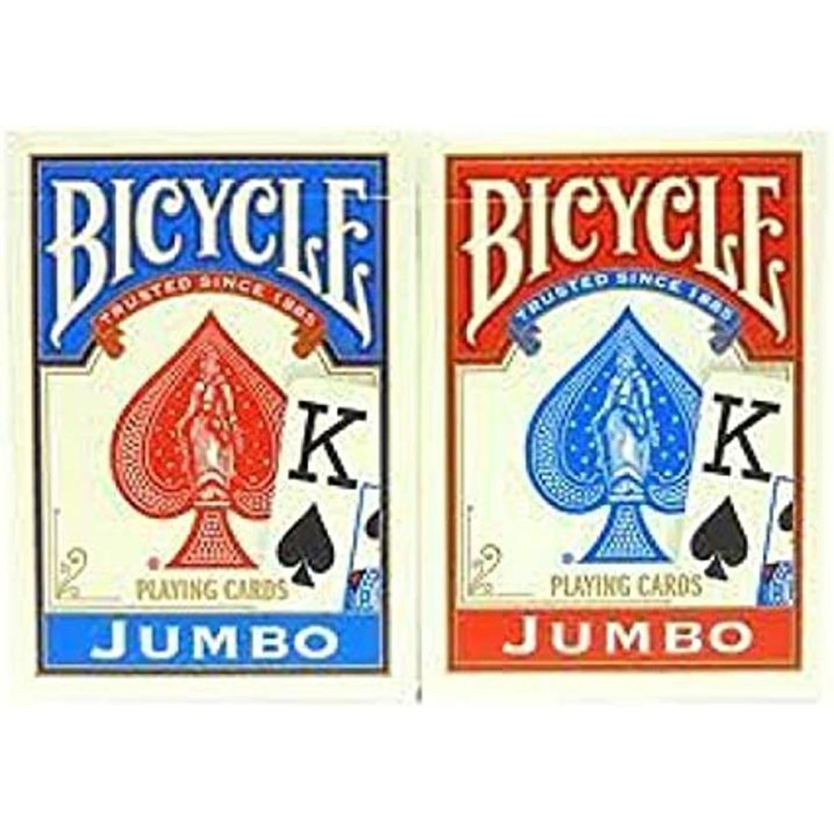 Bicycle Póker tamaño estándar Jumbo Face Index Cartas de
