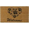 Tapete de bienvenida HeartShaped Paws de RubberCal_1
